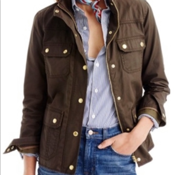 J CREW downtown army green jacket - Picture 2 of 2